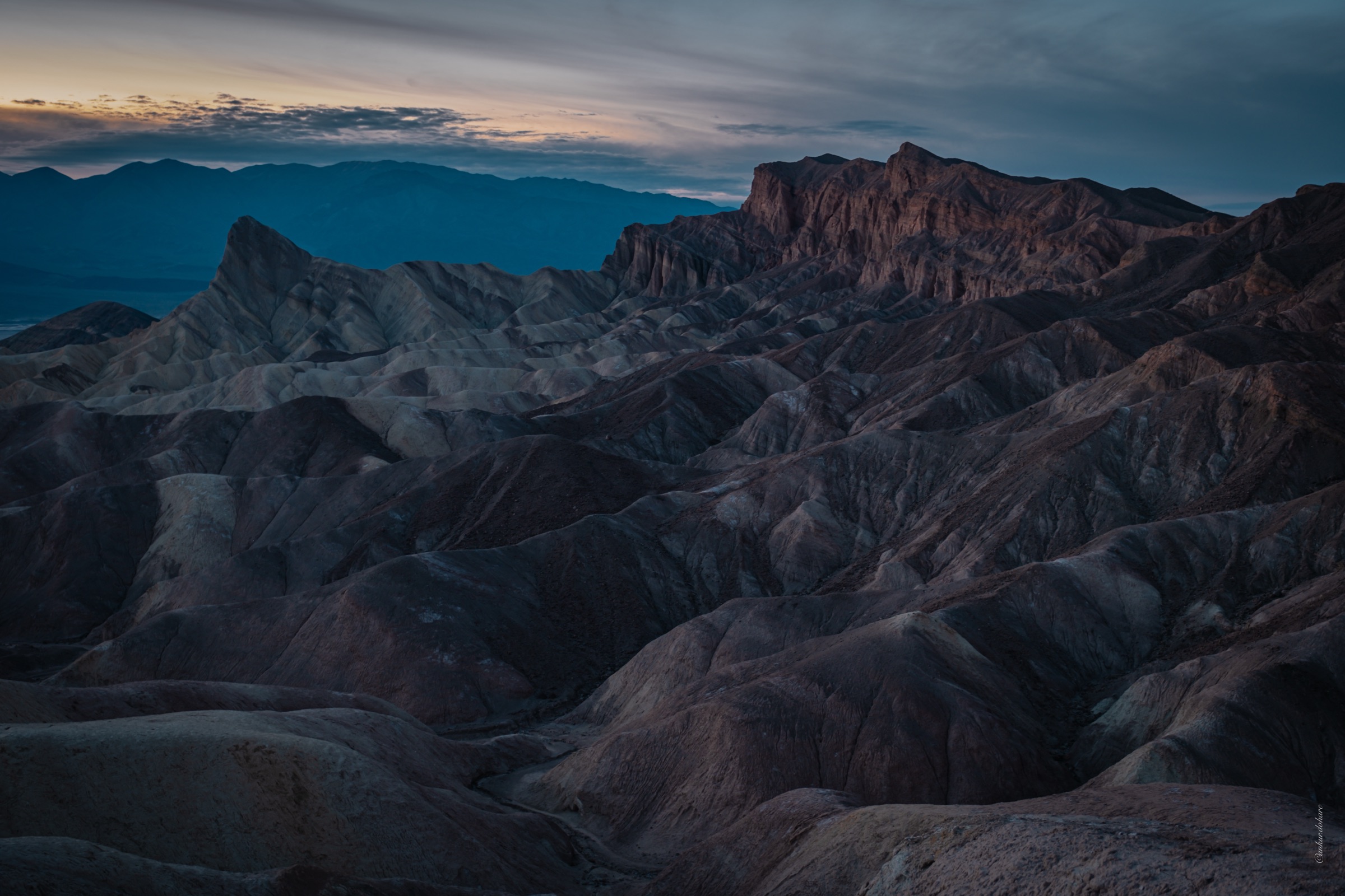 Badlands at Dusk — Death Valley