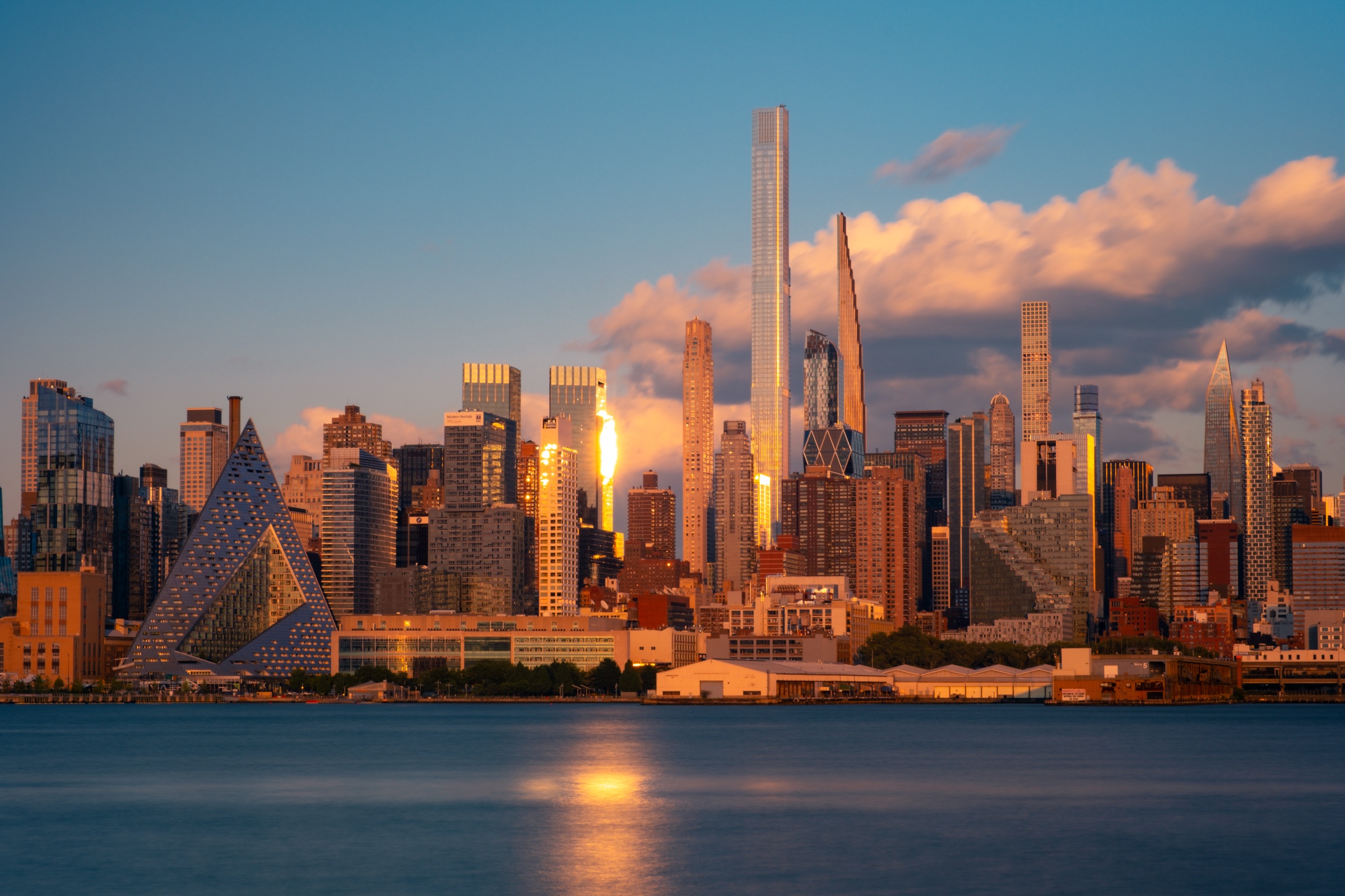 Golden Hour — Midtown, from the Hudson